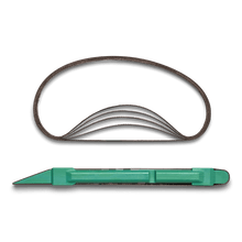 Load image into Gallery viewer, 1/2" Sanding Detailer with 320 Grit Abrasive Belt
