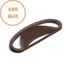 Load image into Gallery viewer, 1/4" 180 Grit Sanding Belt - 10 Pack
